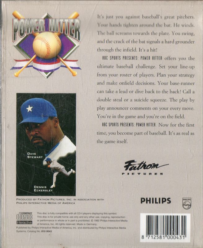 ABC Sports Presents: Power Hitter box art for CD-i